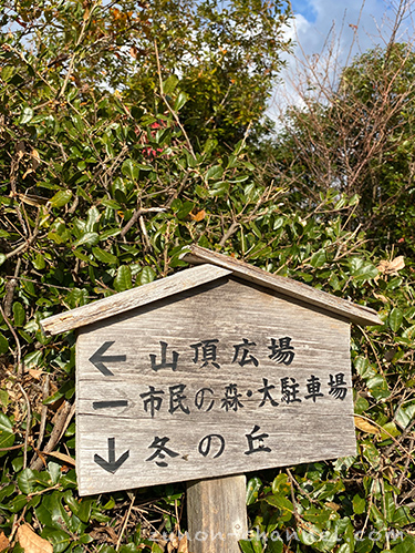 和歌山市市民の森ハイキングコース案内板